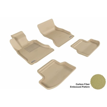 3D Maxpider BMW 5 SERIES F11 2014 KAGU BLACK R1 R2 Floor Mat L1BM05801509